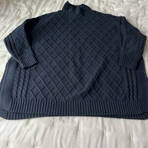 Mersea dark navy sweater one size
